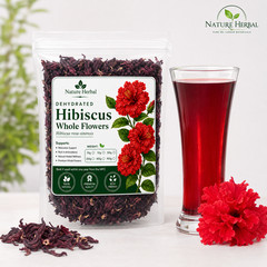 Hibiscus Flower, Dried Petals Herbal Tea, Hibiscus rosa-sinensis Premium Natural