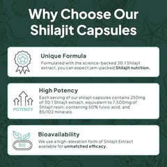 Organics Ocean One-Per-Day Shilajit for Men and Women – Natural Shilajit Supplem