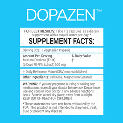 DOPAZEN™ Dopamine Support Supplement – Focus, Memory, Motivation & Clarity