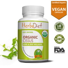 Organic Cissus Quadrangularis Capsules Bone Strength Supplements Osteoporosis