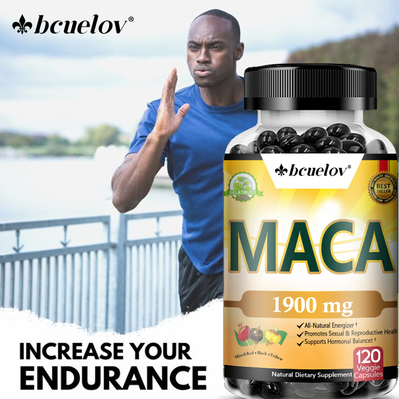 Maca Root 1900mg – Energy & Stamina, Gluten-Free, Non-GMO