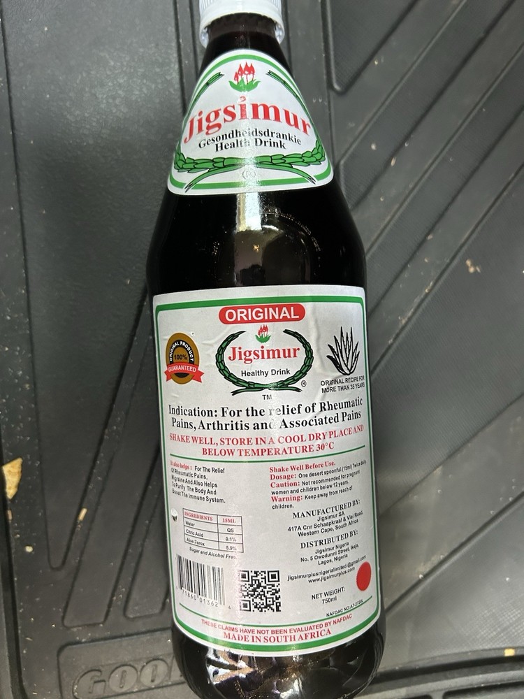 Jigsimur Health Drink 750ml Sugar Alcohol Free for Rheumatic Pain, Arthritis