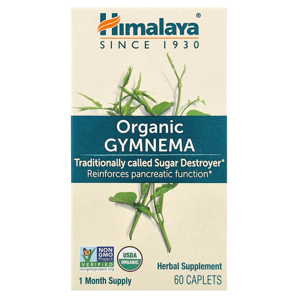 2 X Himalaya, Organic Gymnema, 60 Caplets