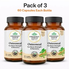 Organic India Osteoseal 60 Capsules Ayurvedic Bone Health Herbal 3 Pack