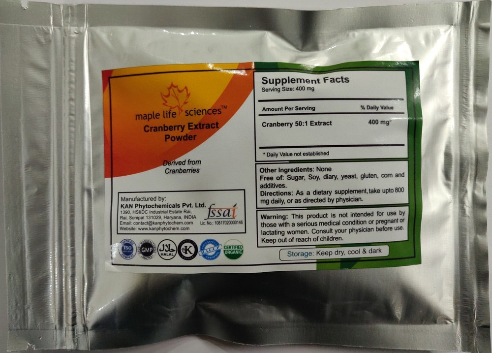 Cranberry Extract 50:1 Powder – Pure and High Quality