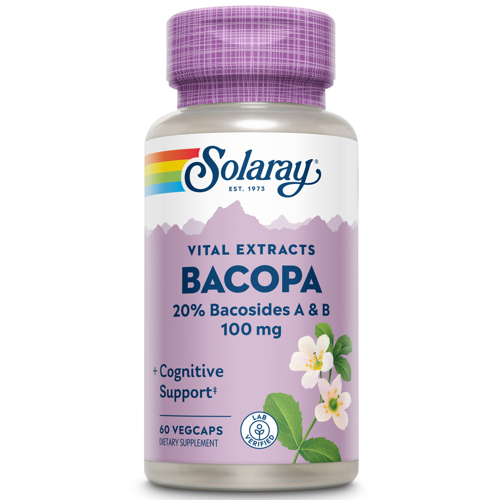 Solaray – Bacopa Ayurvedic Herbs, 100 mg | 60 capsules