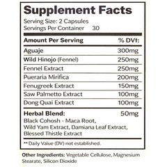 WILD HINOJO PILLS – BIGGER BUTT, BUST & HIPS ENHANCEMENT – 30 DAYS SUPPLY PACK