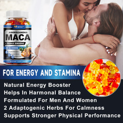 MACA Male Enhancement Bigger Thicker Stronger Sex Pills Boost for man 60 Gummies