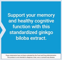 GINKGO BILOBA CERTIFIED EXTRACT 120mg 365Cap MEMORY BRAIN SUPPORT LIFE EXTENSION