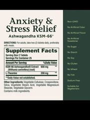 Nature’s Bounty Ashwagandha + L-Theanine Stress Relief Supplement – 50 Count