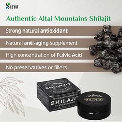 Pure Shilajit Resin 25 G Golden Grade Altai Mountains Russia