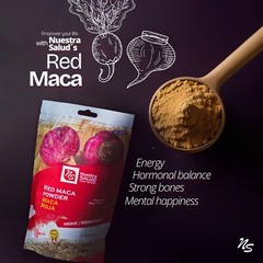 Red Maca Roja Powder Libera el poder de la Maca Roja Peruana (200g) Gelatinizado