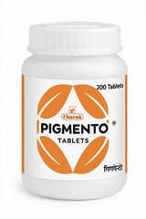 Charak Pigmento Tablet – 200 Tabs Supports natural skin pigmentation pack of 1