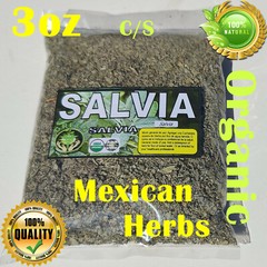 Salvia Hierba te, Sage Herbs Tea, Organic salvia officinalis, 3oz salvia comun !