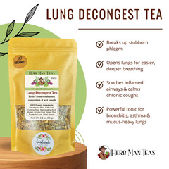 LUNG DECONGEST TEA -Breath better! Proven to clear lung congestion & mucus