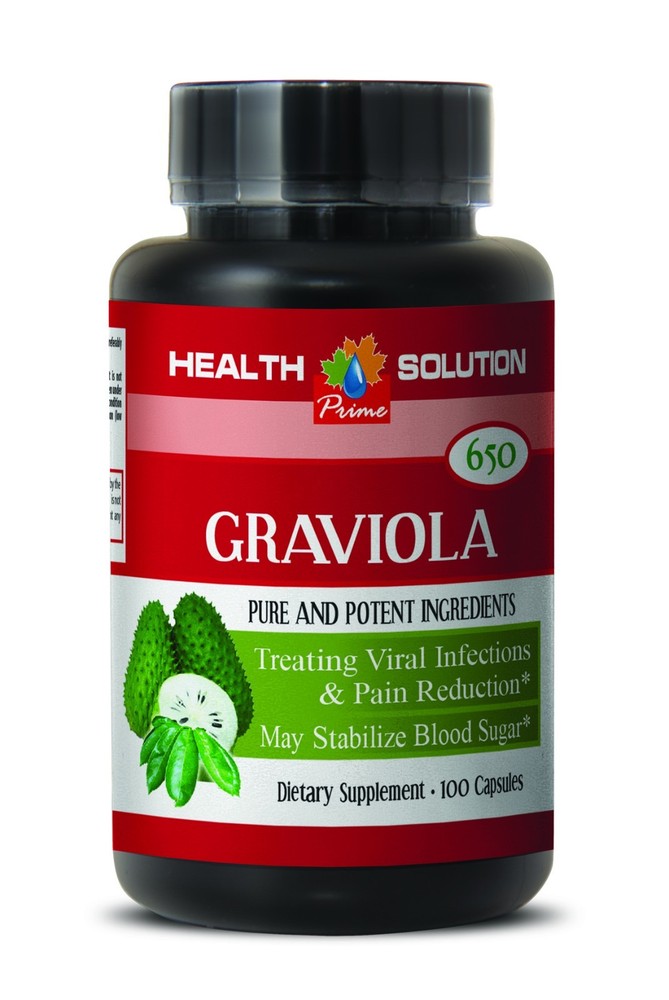 Cell health – GRAVIOLA Leaf Extract 650 Mg – Cleans your body – 1 Bottle