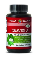 Green Food complex – GRAVIOLA Tree Leaf 650 Mg – effectively cleanse – 1 B, 100C