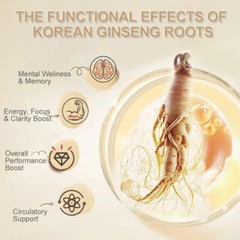 Korean Red Panax Ginseng Extrad 1600mg 120 Capsules – High Strength Ginsenoside