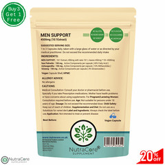 MEN SUPPORT COMPLEX Capsule 4500mg(Saw Palmetto, Ashwagandha,Ginseng)-10:1Extrac