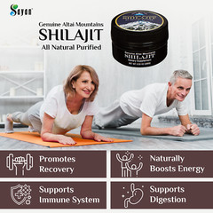 Pure Shilajit Resin 5 Month Supply Golden Grade Altai Mountains Russia