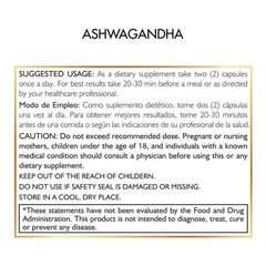 Organic Ashwagandha w/Black Pepper – Brand: Coco March – exp: 12/2029 – 1300 mg