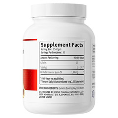Vinsic Reishi Spore Oil, 60Ct – Supports Immune Health with Ganoderma Lucidum*