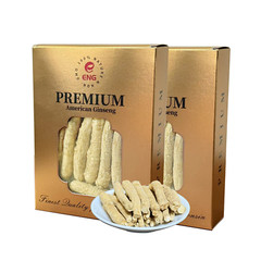 ENG Ginseng Root 100% Wisconsin Premium Medium Ginseng Root（4oz/box) 花旗参根（中号）