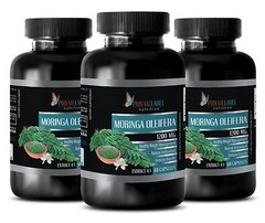 Moringa Oleifera Powder Extract 1200mg Anti-Aging Weight Loss 3 B, 180 Capsules