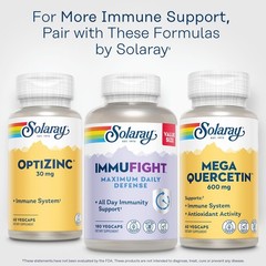 SOLARAY Mega Quercetin with Bromelain, Vitamin C and 60 Count (Pack of 1)