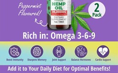 Strong Hemp Oil (5-Pack) Made In USA | Sleep, Pain, Relax, Wellness, Works Fast