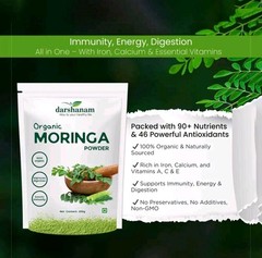 Pure Moringa Powder Premium | Vegan, Natural & Chemical-Free