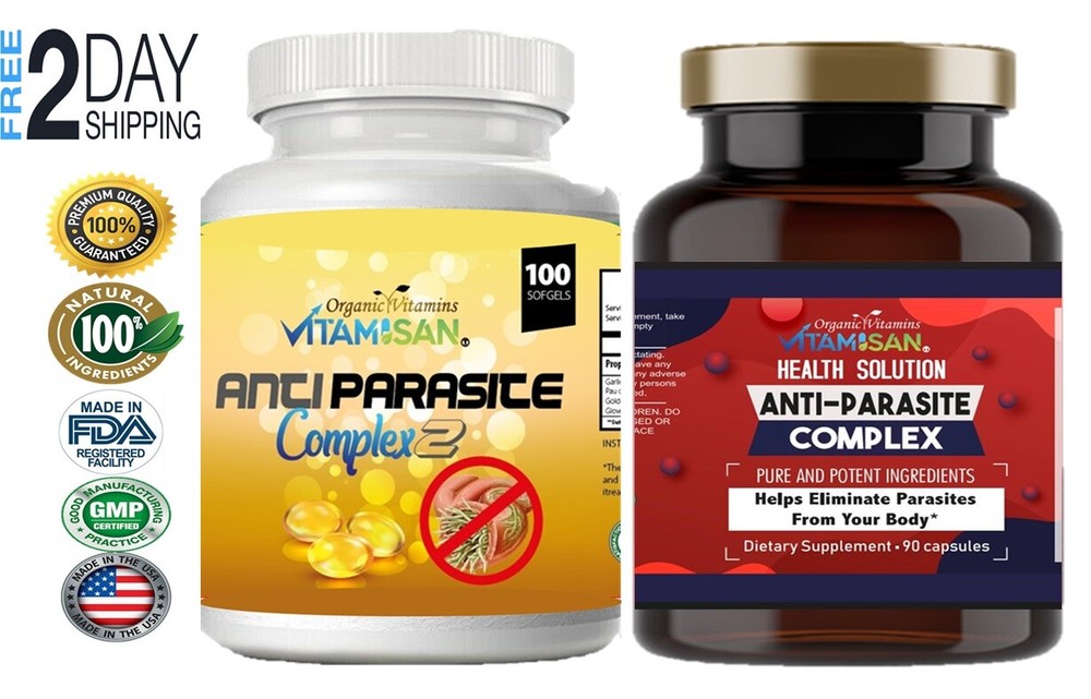 Worm parasite cleanse colon detox lcleanser support set 190 flush your colon