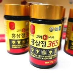 KOREA NO.1 Korean 6 Years Red Ginseng Extract 365, Saponin,Panax 240g x 2ea Set