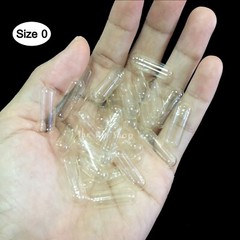 50 – 1,000 Empty Gelatin Capsules – Size 0 Gel Caps Pure (Kosher/Halal)