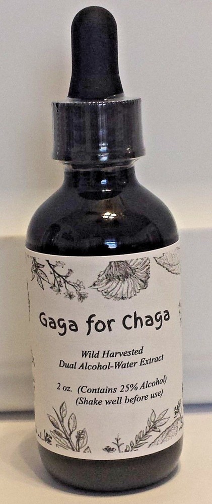  Wild Harvested Chaga Mushroom Double Extract Tincture 2 oz