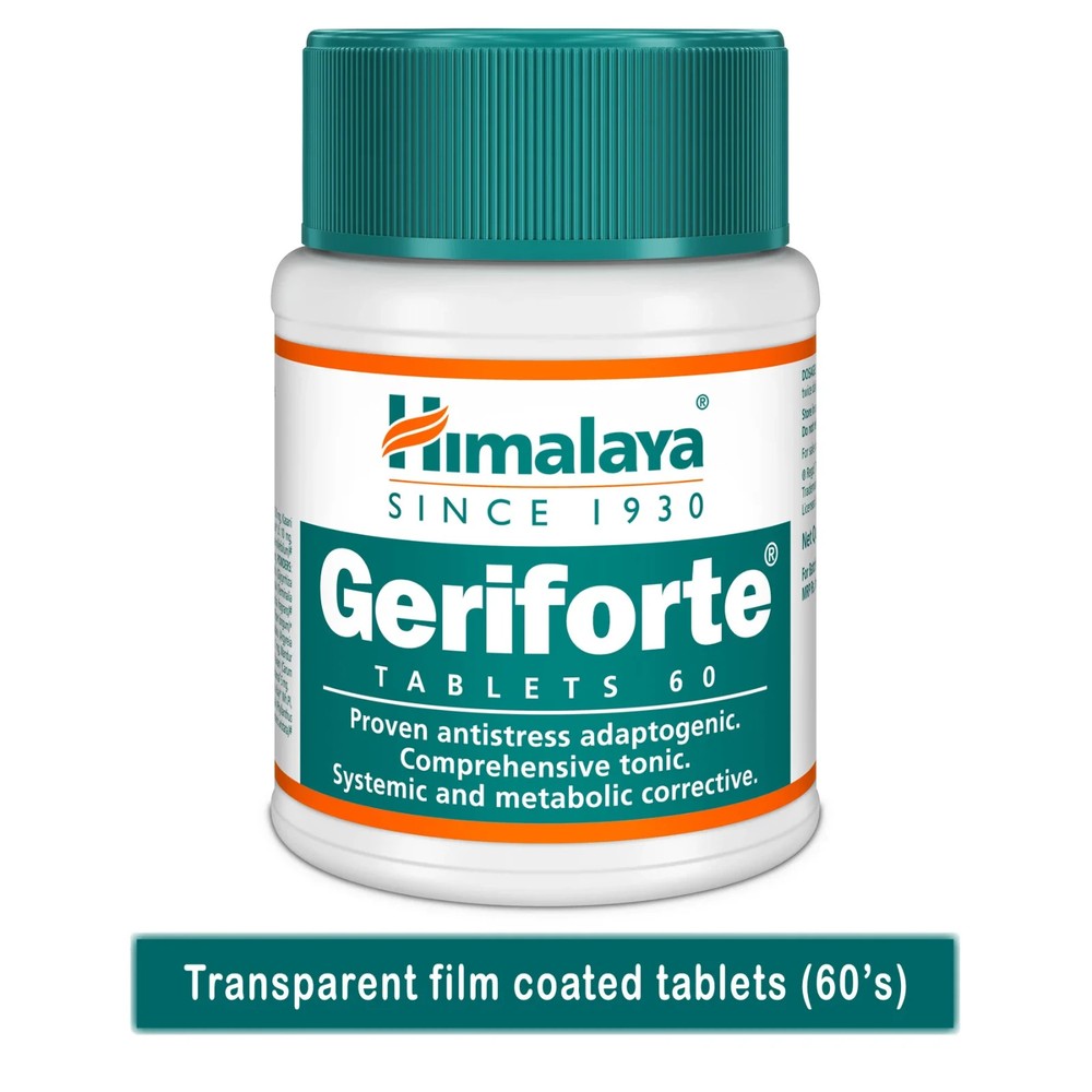 Himalaya Geriforte 60 Tablets/Pack for better respiratory fatigue and dizziness