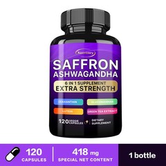 Saffron Ashwagandha – Stress & Anxiety Relief, Boost Stamina, Mood & Metabolism