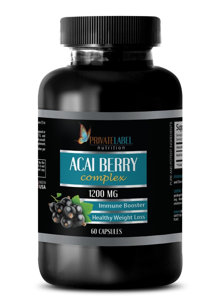 heart health supplement – ACAI BERRY 1200mg – Blood Flow 1 Bottles 60 Capsules