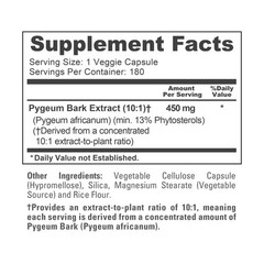 NusaPure Pygeum Bark 4500mg 180 Veggie Caps (Non-GMO & Gluten Free)