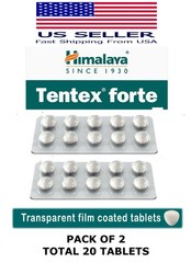 Tentex Forte Himalaya 10 Tablets USA Seller Free Shipping (Strip Of 2)