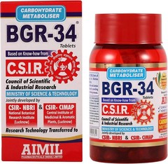 4 x Aimil BGR-34 100 Tablets Each (Box of 4 x 100 = 400 Tablets) Free Shipping