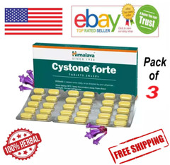 3X CYSTONE FORTE Himalaya 30 Tabs Each With Long Expiry & Free Shipping