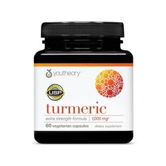 Youtheory Turmeric Extra Strength – 1,000 mg – 60 Count (Pack of 1), No Color