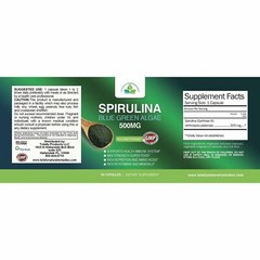 Spirulina Blue Green Algae Immune Support Green Coffee Weight Management 60 Caps