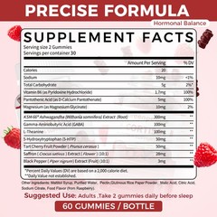 Cortisol 15-IN-1 Supplement Gumeis with Magnesium Ashwagandha L-Theanine