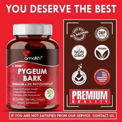Pygeum Bark plus Saw Palmetto Extract Support Prostate Health 500 mg 90 Capsules