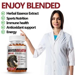 Horse Gelatin 1000MG Gummies – Hydrolyzed Gelatin Complex