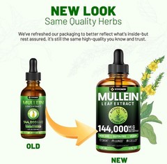 Mullein Drops for Lungs – Lung Detox for Smokers & Lung Cleanse Liquid – Mullein