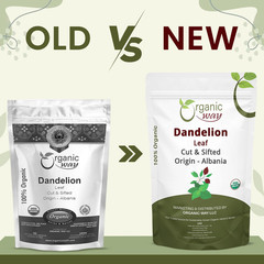 Organic Way Dandelion Leaf (Taraxacum Officinale) Cut & Sifted – Herbal Tea | Eu
