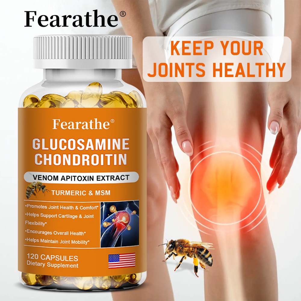 Glucosamine Chondroitin MSM Turmeric Triple Strength Joint Support-120 Capsules
